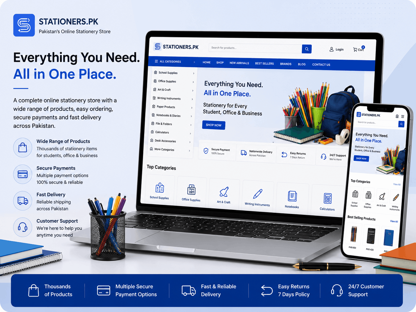 Stationers.pk – eCommerce Store