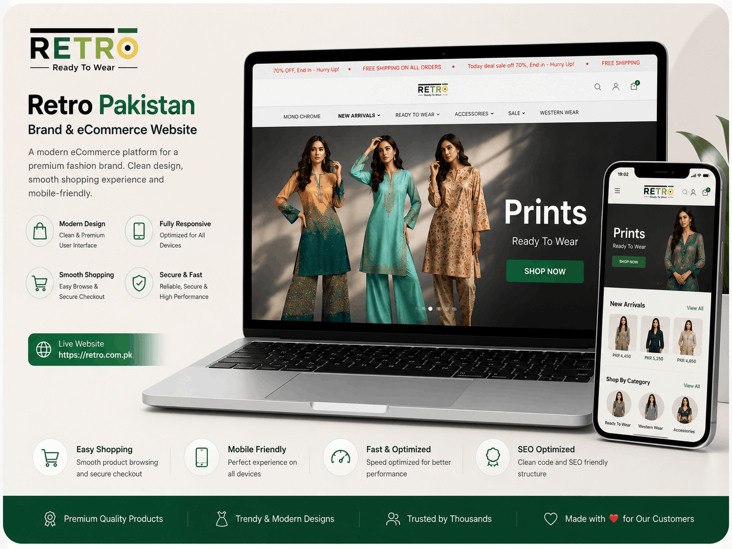 Retro Pakistan – Brand & eCommerce Website